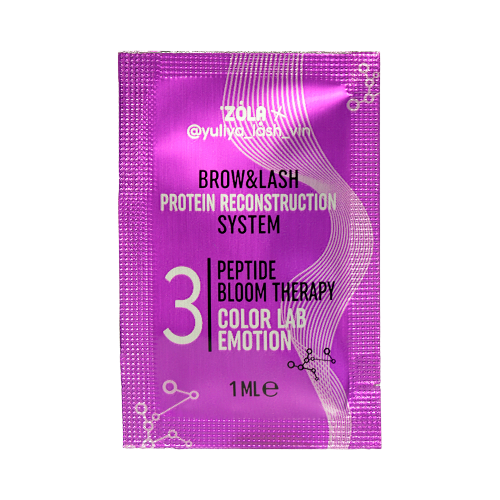 EMOTION COLOR LAB laminavimo priemonė 03 – PEPTIDE BLOOM THERAPY (pakeliuose, 3 x 1 ml)